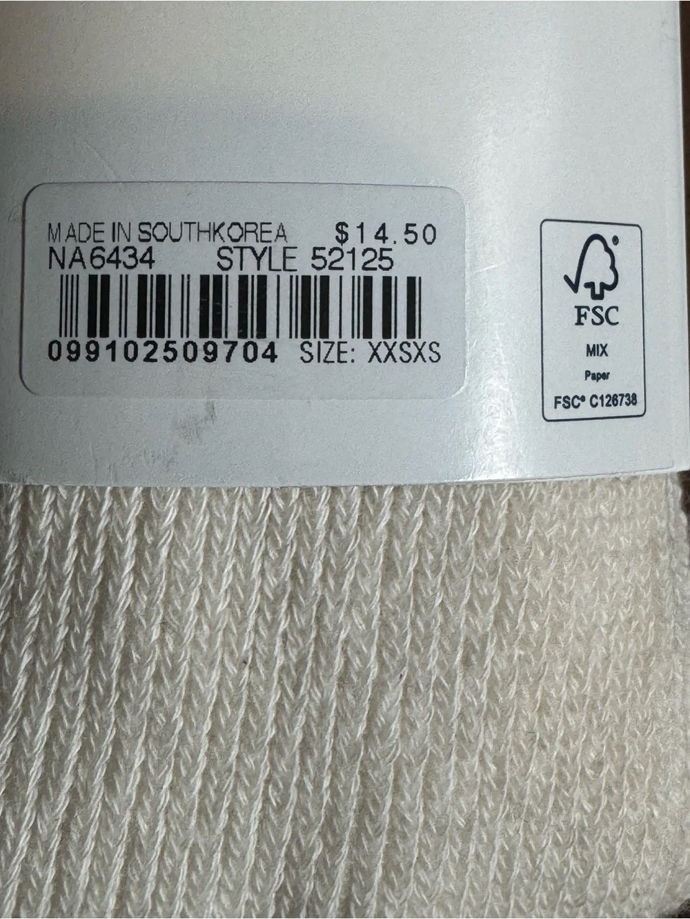 NWT Crewcuts Cream Ribbed Tights - Children's